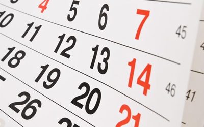 Calendario de competiciones y puntuaciones mínimas
