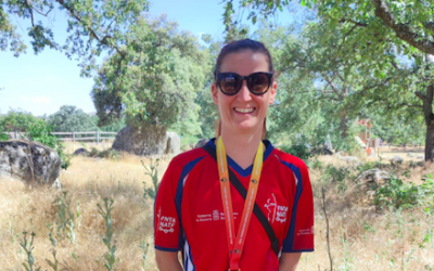 Laura Martorell, medalla de bronce de long bow mujer en el Campeonato de España de Campo